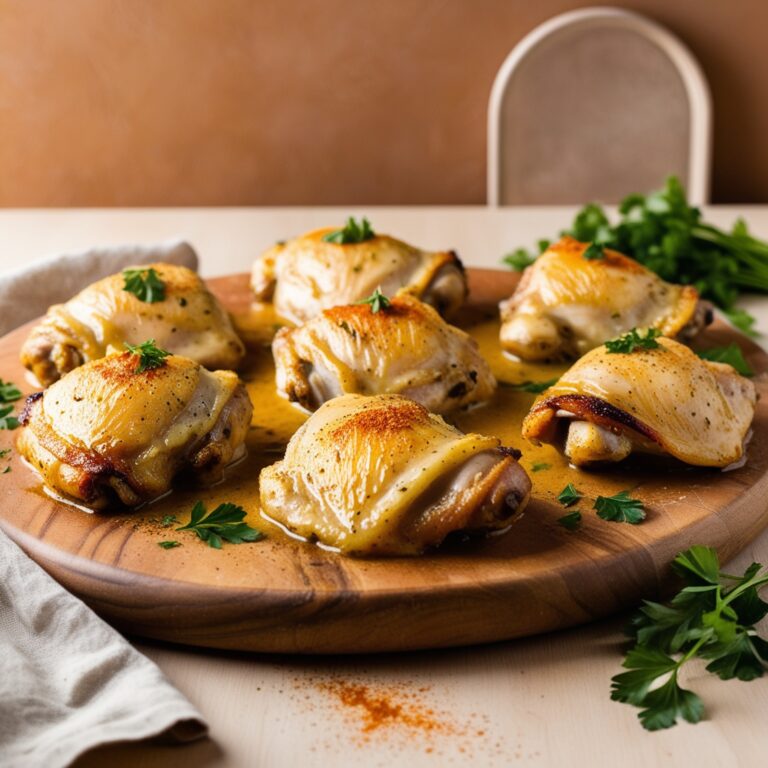 Creamy Oven Baked Chicken Thighs Recipe